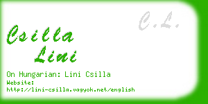 csilla lini business card